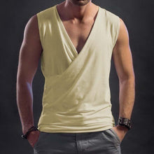 Load image into Gallery viewer, Fashionable Simple Large V-neck Sleeveless T-shirt Vest