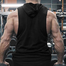 Load image into Gallery viewer, Men's Fashion Solid Color Hooded Sleeveless T-Shirt