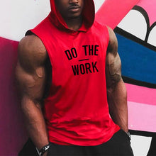 Load image into Gallery viewer, Men's Fashion Letter Printed Loose Sleeveless Hooded Vest