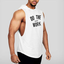 Load image into Gallery viewer, Men's Fashion Letter Printed Loose Sleeveless Hooded Vest