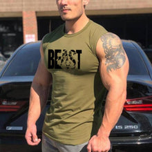 Load image into Gallery viewer, Letter Printed Sleeveless Cotton Men's Tops