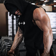 Load image into Gallery viewer, Fitness Pure Cotton Running Hood Men's Tops