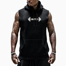 Load image into Gallery viewer, Fitness Pure Cotton Running Hood Men's Tops