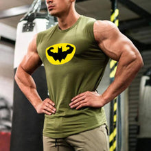 Load image into Gallery viewer, Muscle Batman Fitness Tight Men's Tops