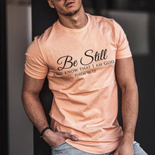 Load image into Gallery viewer, Letter Print Breathable Movement Men's Tops