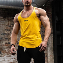 Load image into Gallery viewer, Letter Printed Vest Sweat-Absorbent Men's Tops