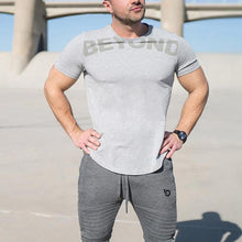 Load image into Gallery viewer, Round Neck Letter Printing Sweat Men's Tops