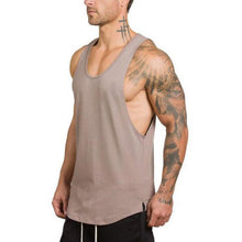 Load image into Gallery viewer, Bodybuilding Fitness Muscle Men Sleeveless T-shirt Vest