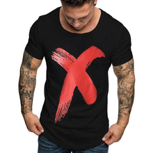 Load image into Gallery viewer, Cotton Fashion Printed Round Neck Short Sleeve T-shirt