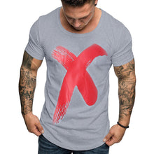 Load image into Gallery viewer, Cotton Fashion Printed Round Neck Short Sleeve T-shirt