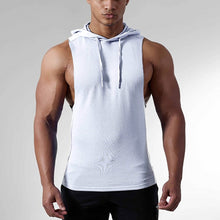 Load image into Gallery viewer, Men's Solid Color Sleeveless Hooded Vest