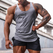 Load image into Gallery viewer, Alphabet Printed Cotton Sweat Absorbing Men's Tops