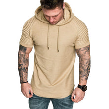 Load image into Gallery viewer, Men's Casual Fashion Solid Color Hooded T-Shirt