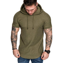 Load image into Gallery viewer, Men's Casual Fashion Solid Color Hooded T-Shirt