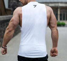 Load image into Gallery viewer, Cotton Fitness Printed Round Neck Men's Tops