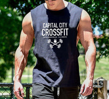 Load image into Gallery viewer, Alphabet Printed Cotton Sweat Absorbing Men's Tops