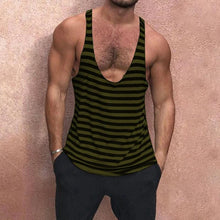 Load image into Gallery viewer, Men's Striped Sports Vest
