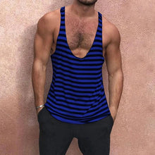 Load image into Gallery viewer, Men's Striped Sports Vest