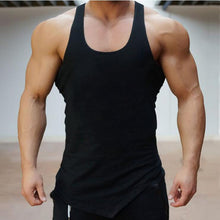 Load image into Gallery viewer, Men's Solid Color Irregular Hem Sports Vest