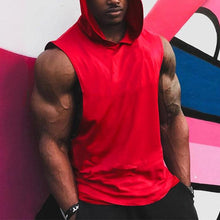 Load image into Gallery viewer, Men's Cotton Loose Sports Hooded Vest