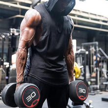 Load image into Gallery viewer, Men's Cotton Loose Sports Hooded Vest