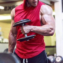 Load image into Gallery viewer, Men's Cotton Loose Sports Hooded Vest