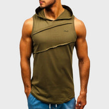 Load image into Gallery viewer, Men's Fashion Hooded Embroidered Letter Vest
