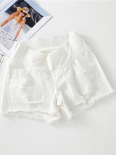 Load image into Gallery viewer, Maternity Fashion Loose Low Waist Belly Denim Shorts
