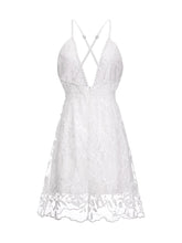 Load image into Gallery viewer, Maternity Sexy V-Neck Lace Halter Dress
