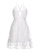 Load image into Gallery viewer, Maternity Sexy V-Neck Lace Halter Dress