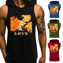 Load image into Gallery viewer, Printed Hooded Trendy Men's Sports Vest