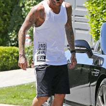 Load image into Gallery viewer, Letter Printed Loose Cotton Men's Tops