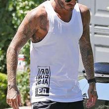 Load image into Gallery viewer, Letter Printed Loose Cotton Men's Tops