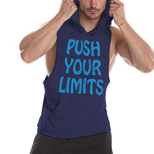 Load image into Gallery viewer, Sleeveless Printed Sweatshirt with Cotton Hood Pocket