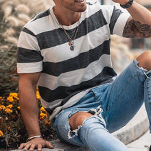 Load image into Gallery viewer, Solid Color Round Neck Cotton Sports T-shirt