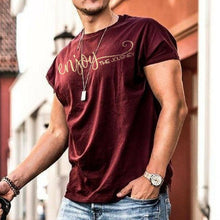 Load image into Gallery viewer, Letter Printed Street Fitness Short Sleeve