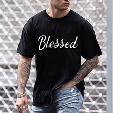 Load image into Gallery viewer, Men's Casual Short Sleeve Letter Printed T-Shirt