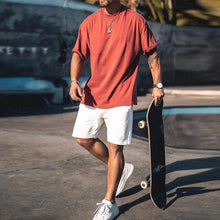 Load image into Gallery viewer, Street Fashion Fitness Short Sleeve