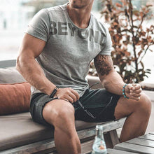 Load image into Gallery viewer, Street Letters Casual Fitness Short Sleeve