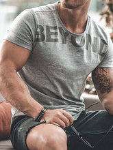 Load image into Gallery viewer, Street Letters Casual Fitness Short Sleeve