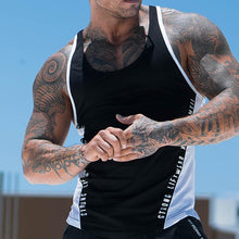 Load image into Gallery viewer, Colorblock Sports And Fitness Men's Tops