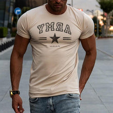 Load image into Gallery viewer, Letter Star Print Breathable Men's Tops