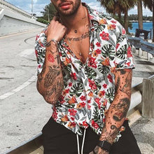 Load image into Gallery viewer, Vacation Casual Striped Shirt Men