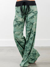 Load image into Gallery viewer, Printed High-waist Loose-fitting Casual Wide-leg Maternity Pants