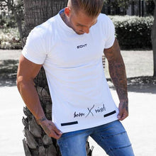 Load image into Gallery viewer, Round Neck Sports Fitness Training Men's Tops