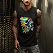 Load image into Gallery viewer, Savage Head Pattern Printing Men's Tops