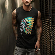 Load image into Gallery viewer, Savage Head Pattern Printing Men's Tops