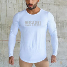 Load image into Gallery viewer, Muscle Slim Round Neck Personality Men's Tops