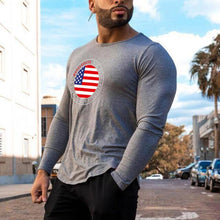 Load image into Gallery viewer, American Flag Printing Campaign Men's Tops