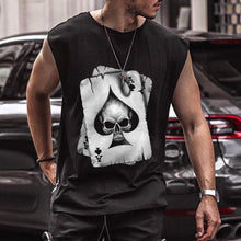 Load image into Gallery viewer, Fashion Round Neck Print Sleeveless Men's Vest